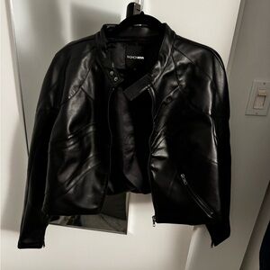 Fashion Nova | crop faux leather jacket
